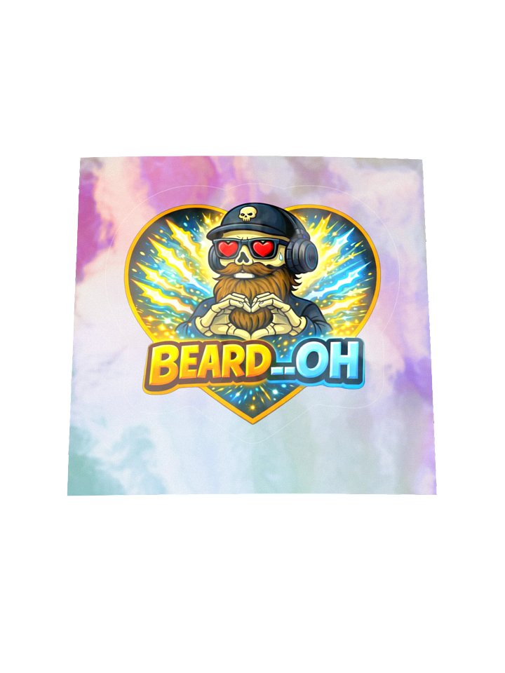 Beard__Oh Holographic Sticker Sheet product image (1)