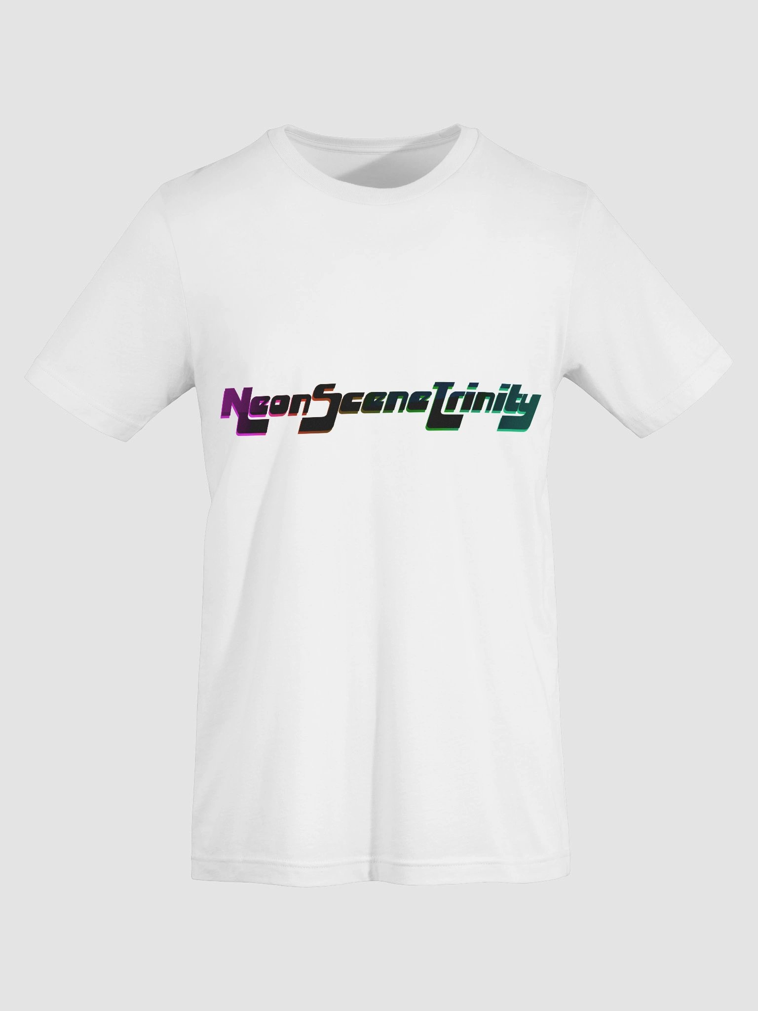 Neon Scene Trinity Logo Tee (White) product image (7)