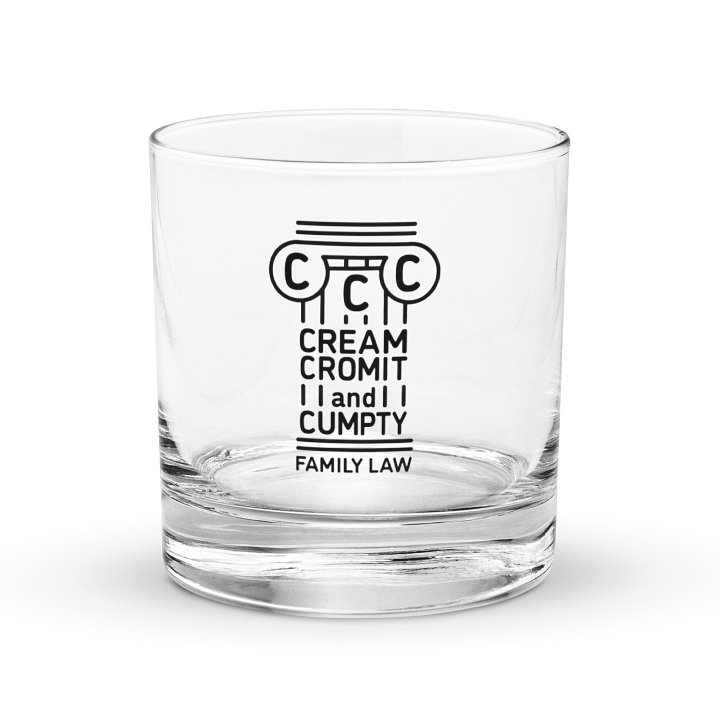 CREAM CROMIT & CUMPTY Family Law On The Rocks Glass product image (1)