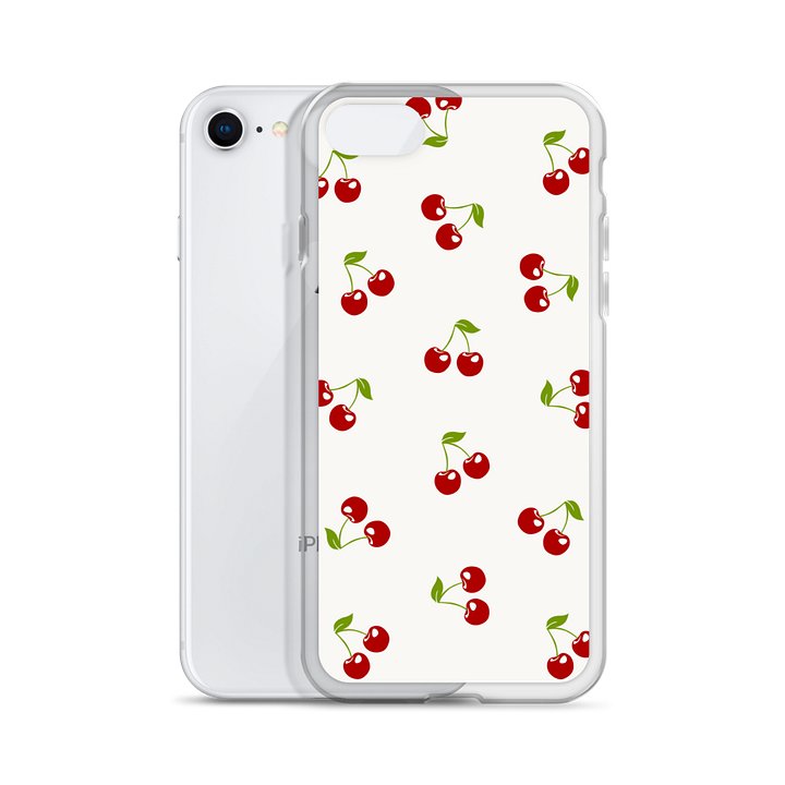 Cherry Pairs Clear iPhone Case product image (2)