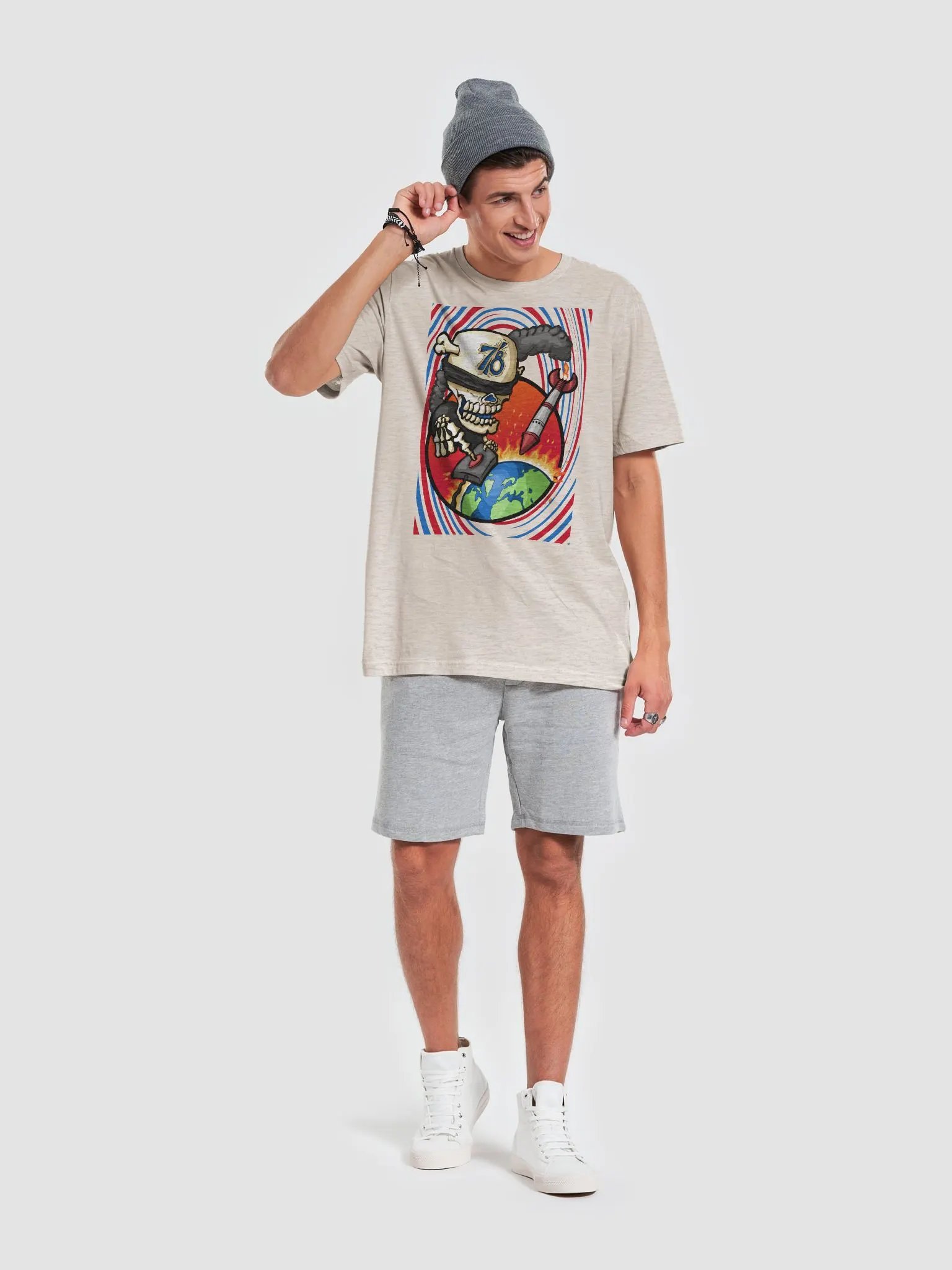BlindDesecrator Logo with Background Tee product image (6)