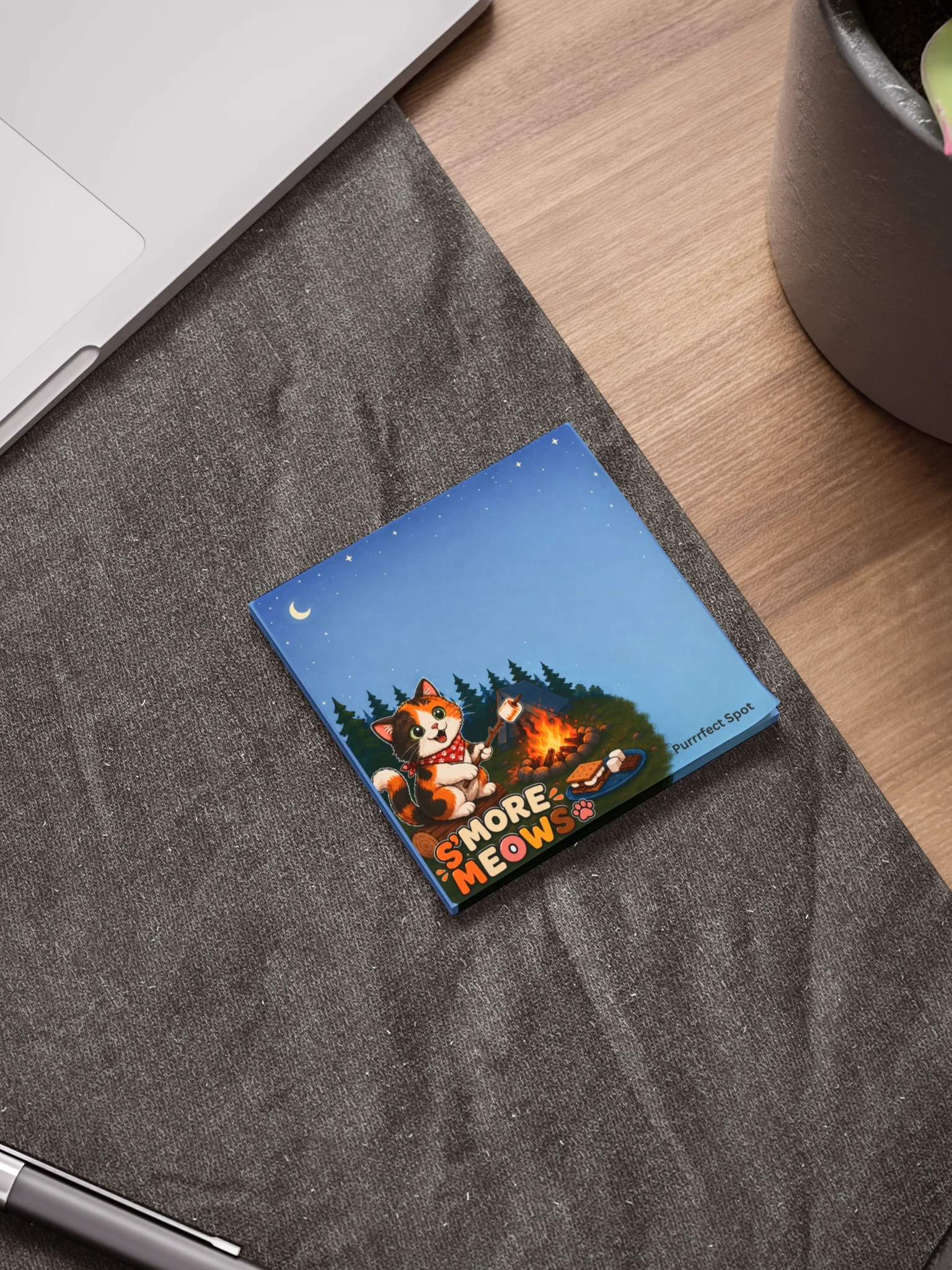 S’More Meows Cat Camping Post-It Note Pad – 50 Sheets product image (1)