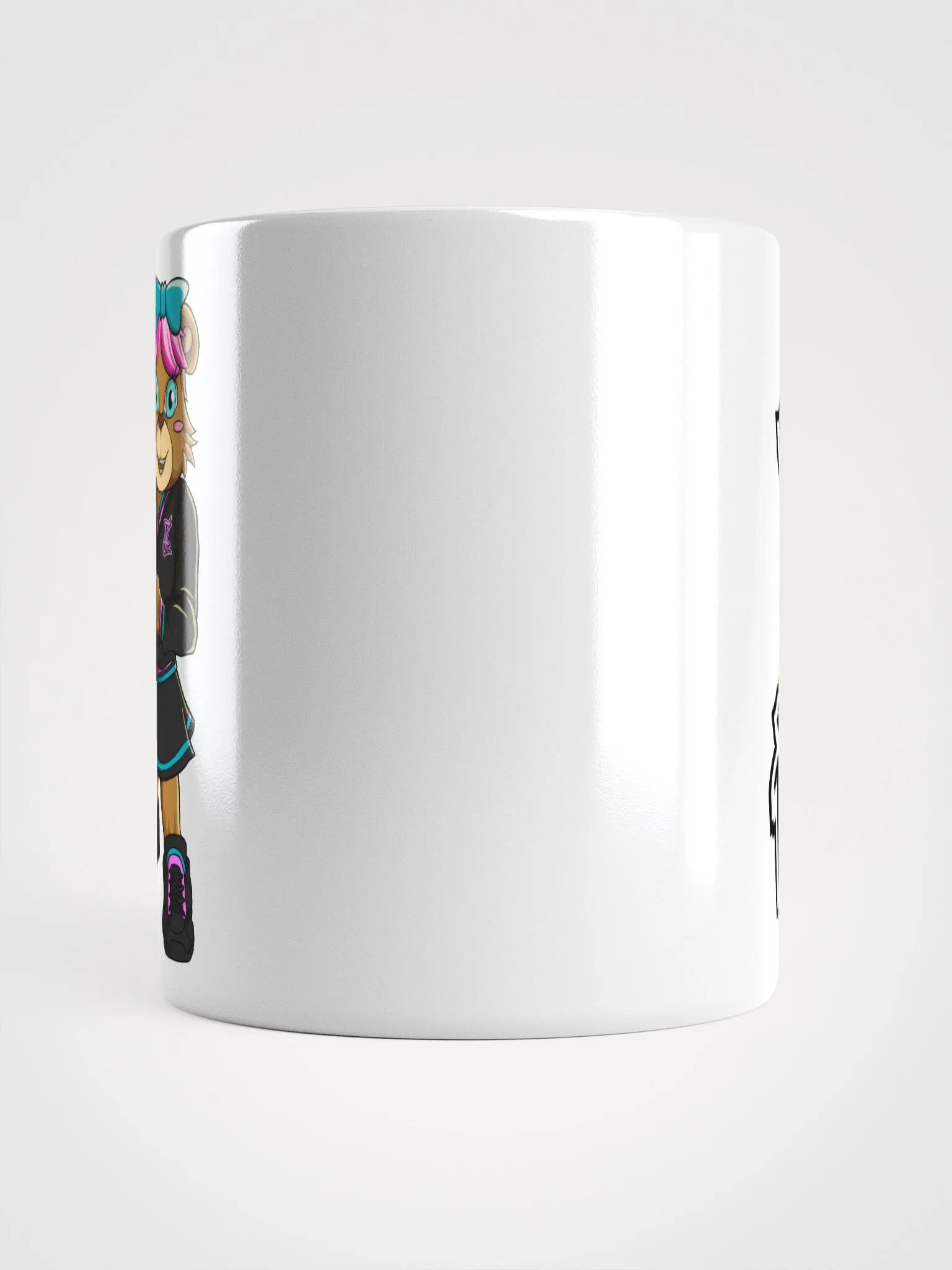 Standing Girl Bear White Coffee Cup product image (6)