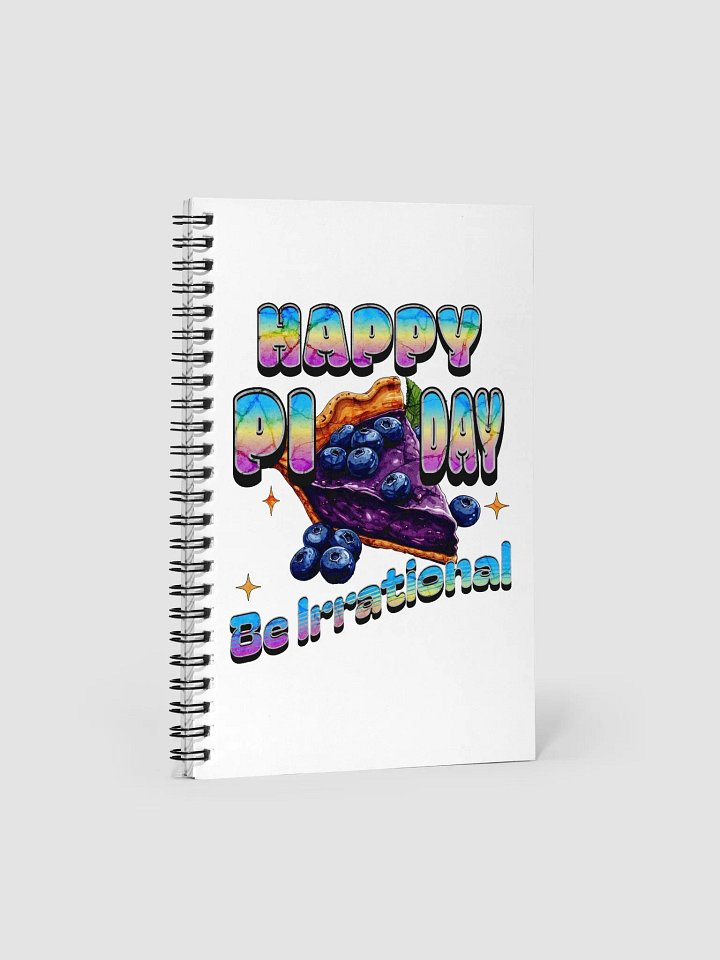 Happy Pi Day Be Irrational Rainbow Delight Spiral Notebook product image (2)