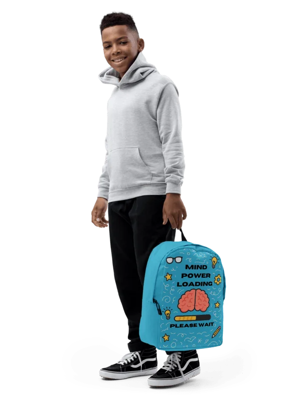 Mind Power Loading… Please Wait Backpack(Summer Sky Blue) product image (2)