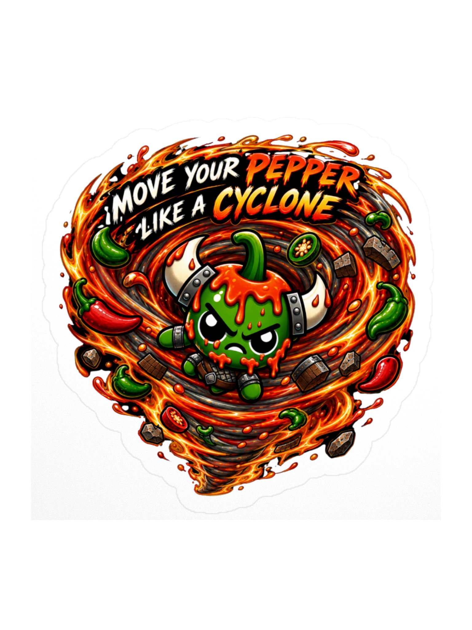 Scorchapeño Cyclone Sticker product image (1)