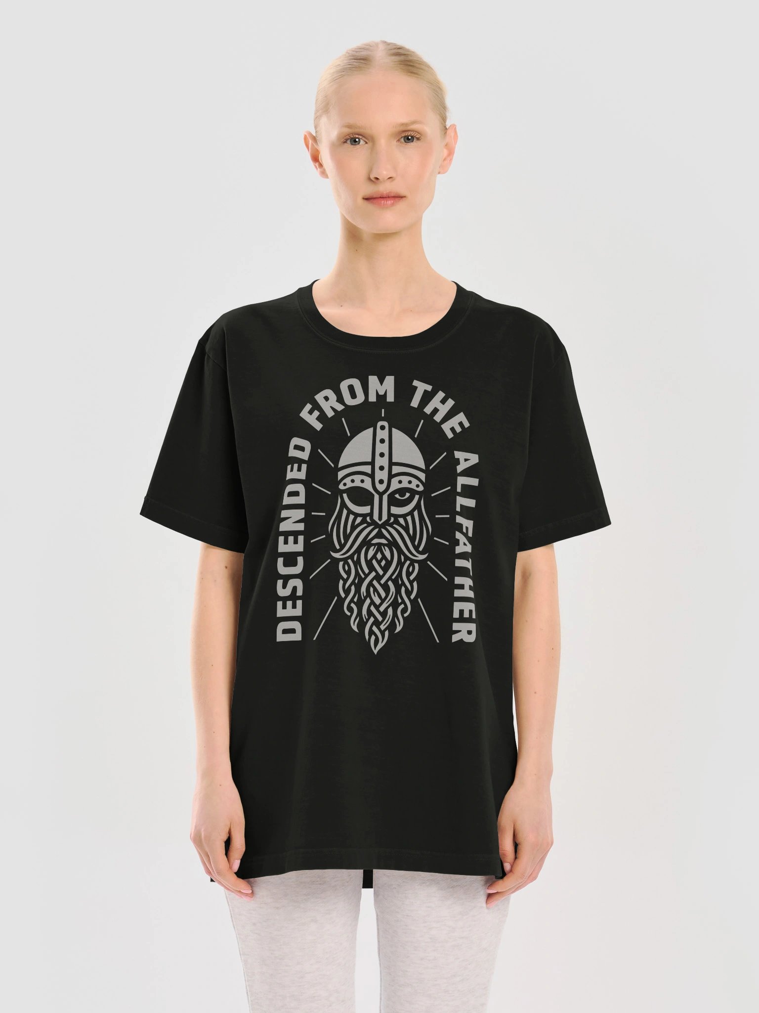 Descended from the Allfather Oversized Heavyweight Garment-Dyed Tee product image (1)