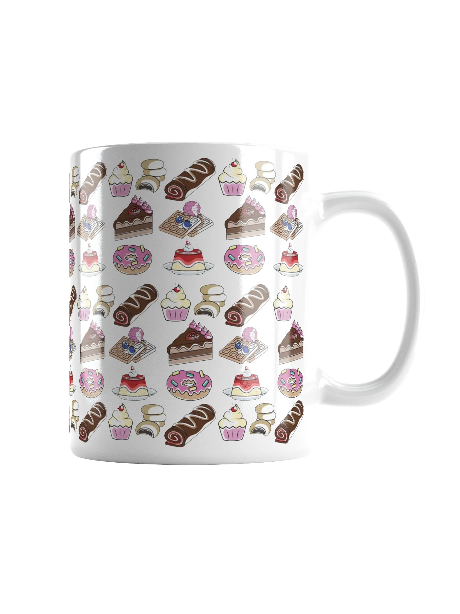 Sweets and Cakes pattern (Glossy Mug) product image (1)