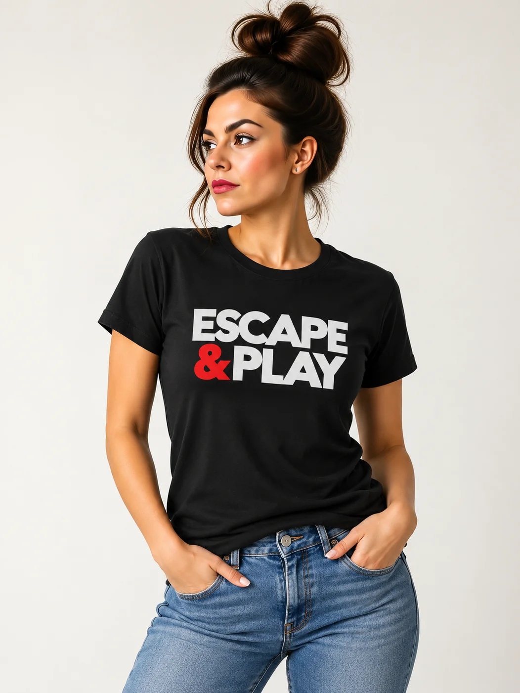Escape & Play Supersoft Tee – Black product image (2)