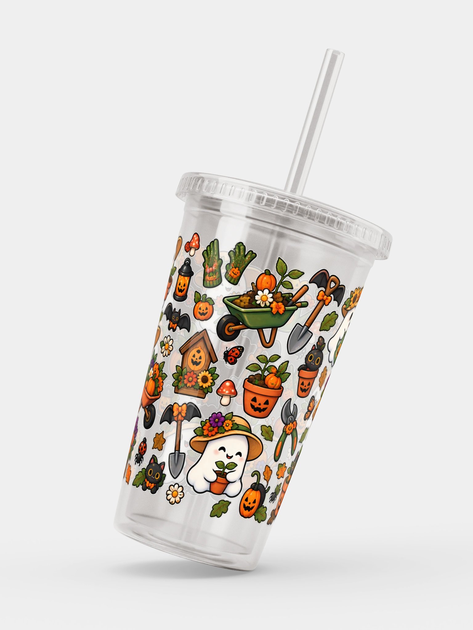 Halloween X Gardener Vibes Clear Dual Wall Tumbler 16 Oz (473 ml) product image (2)