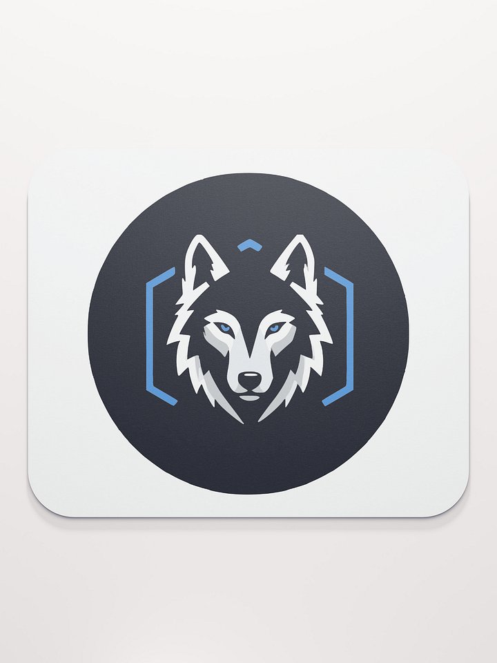 Blue-Eyed Wolf Logo Mouse Pad product image (2)