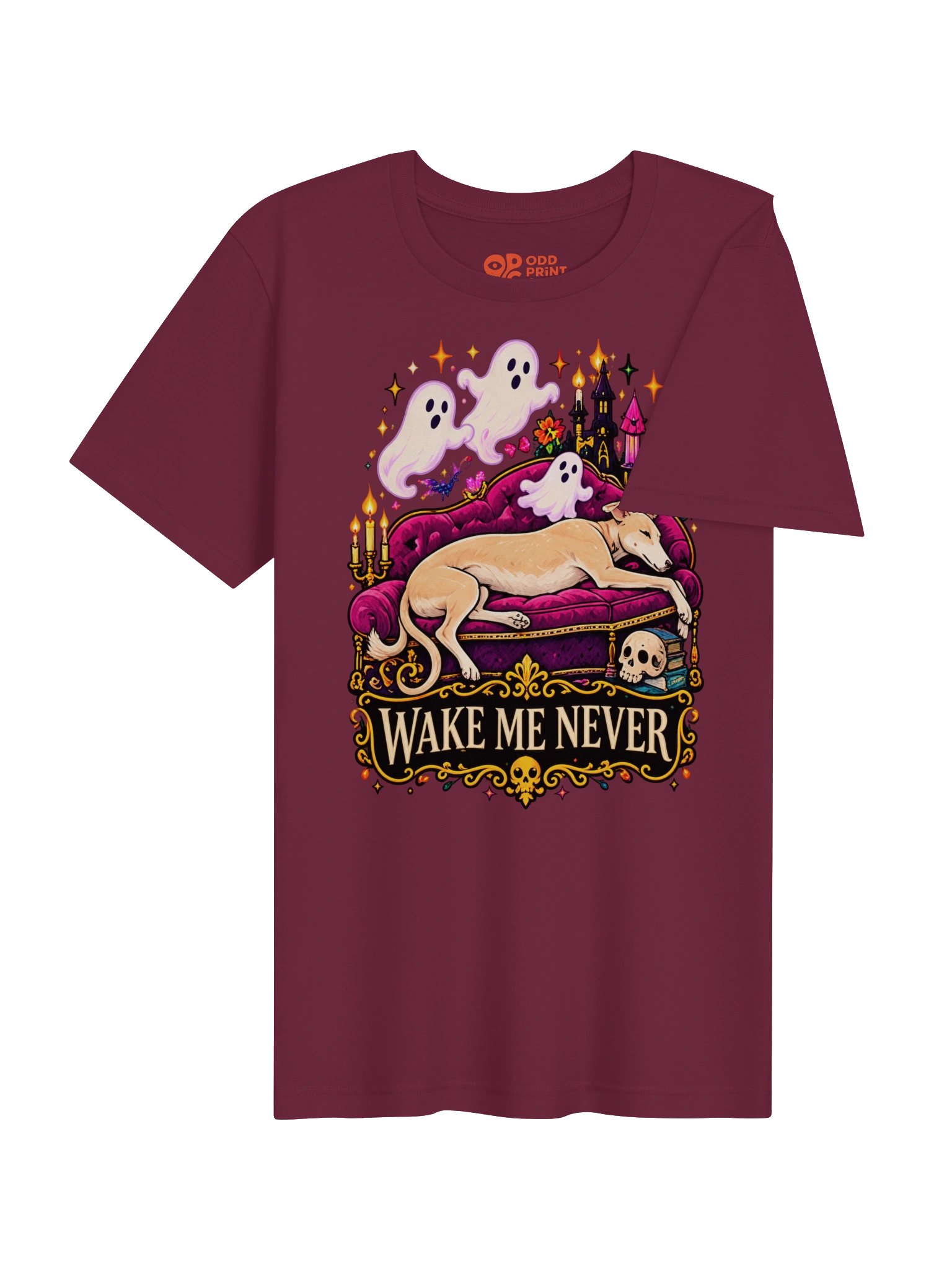 Greyhound Halloween T-Shirt – Wake Me Never product image (7)