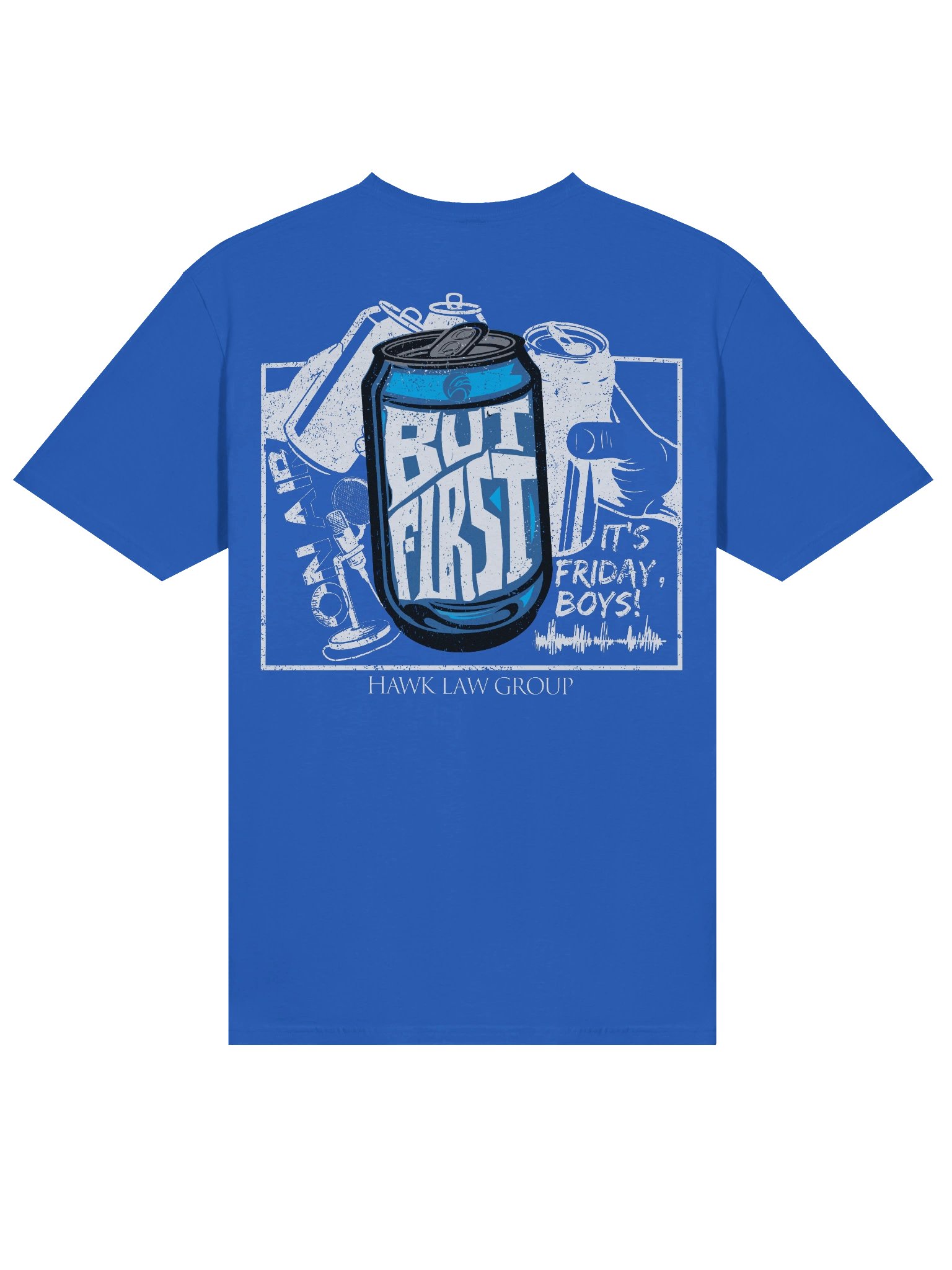 But First Unisex T-Shirt - Heather Blue product image (4)