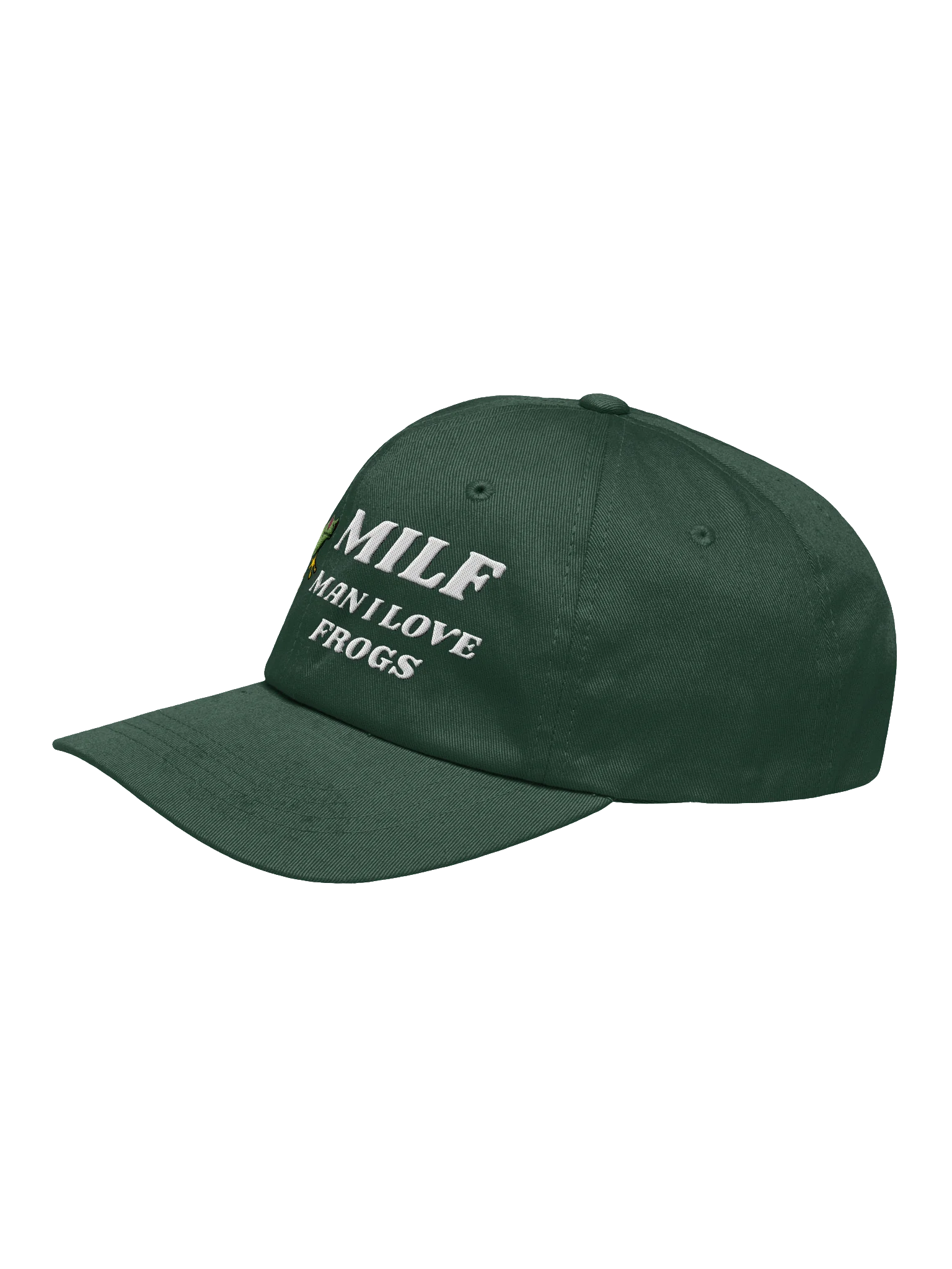 Milf Man I Love Frogs Embroidery Classic Hat product image (4)