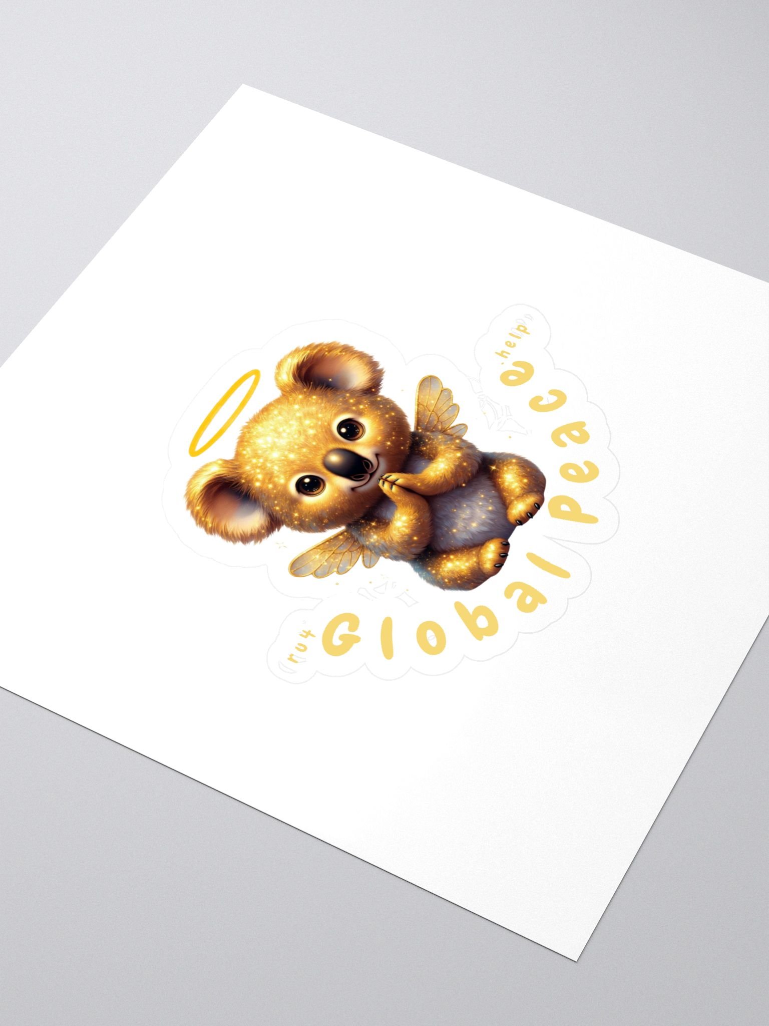 Global Peace golden koala Stickers product image (3)
