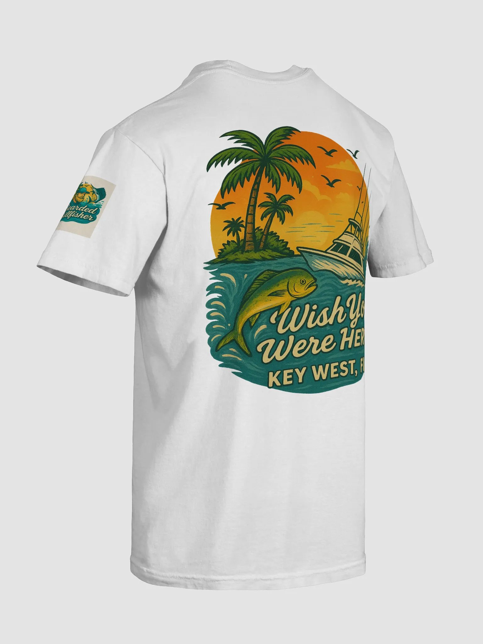 Tropical Sunset Postcard T-Shirt product image (7)