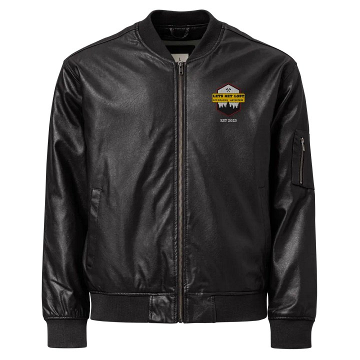 Leather bomber jacket product image (1)