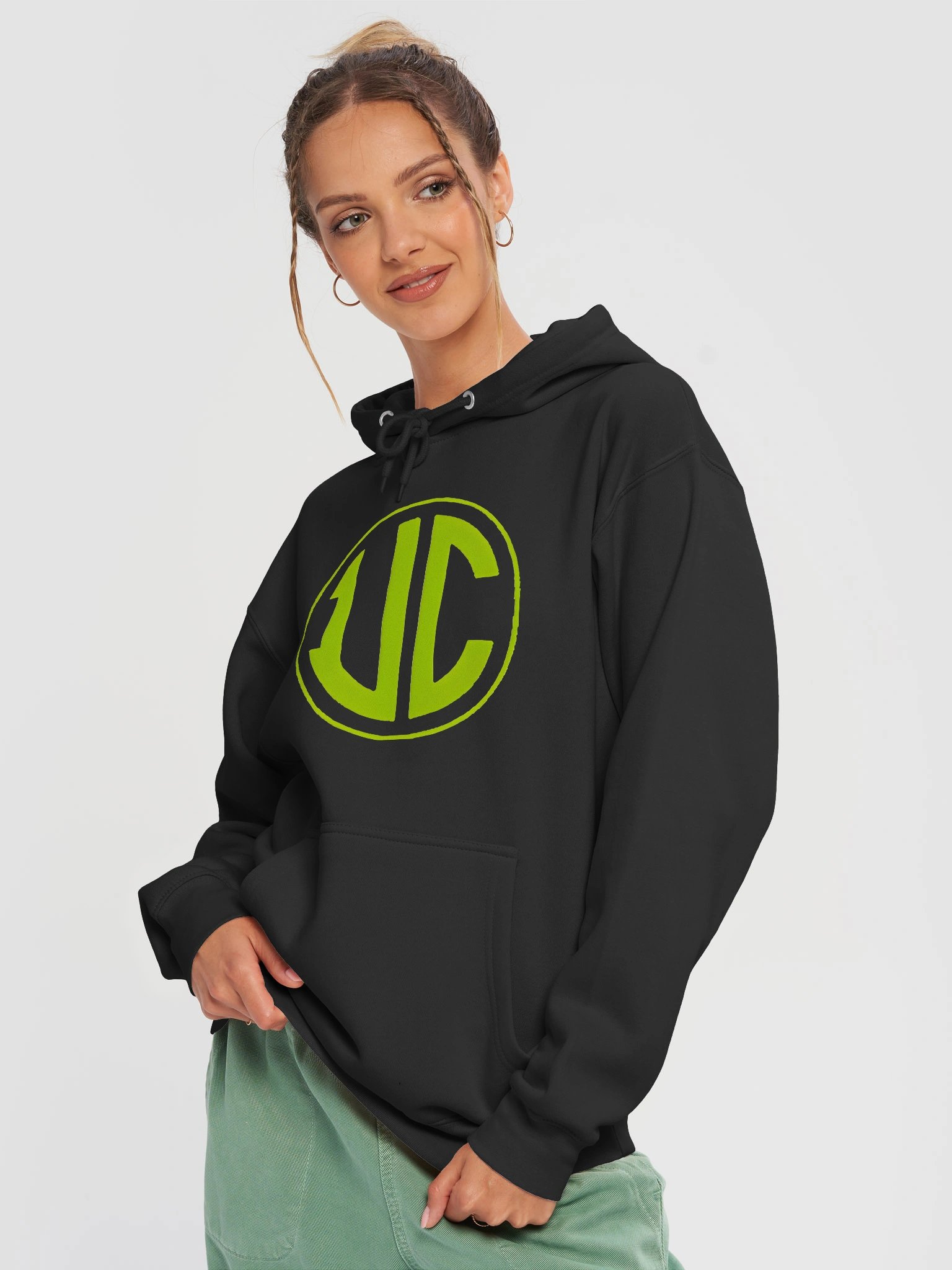 Original Hoodie | UC Acid Green Logo Hoodie by UnkoCon product image (17)