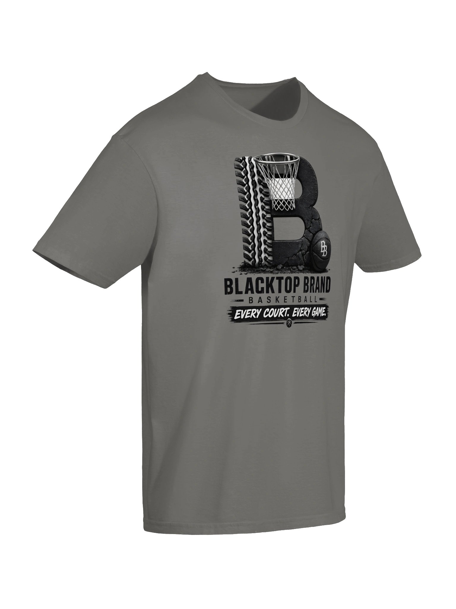 Blacktop Brand Basketball B Logo Tee product image (6)