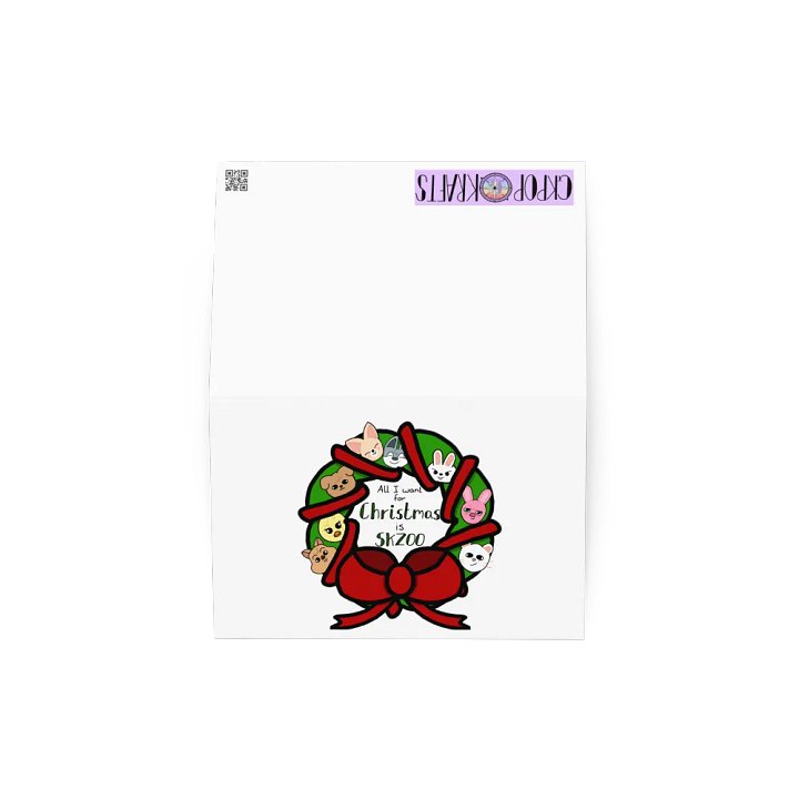 Skzoo Christmas Wreath Card product image (4)