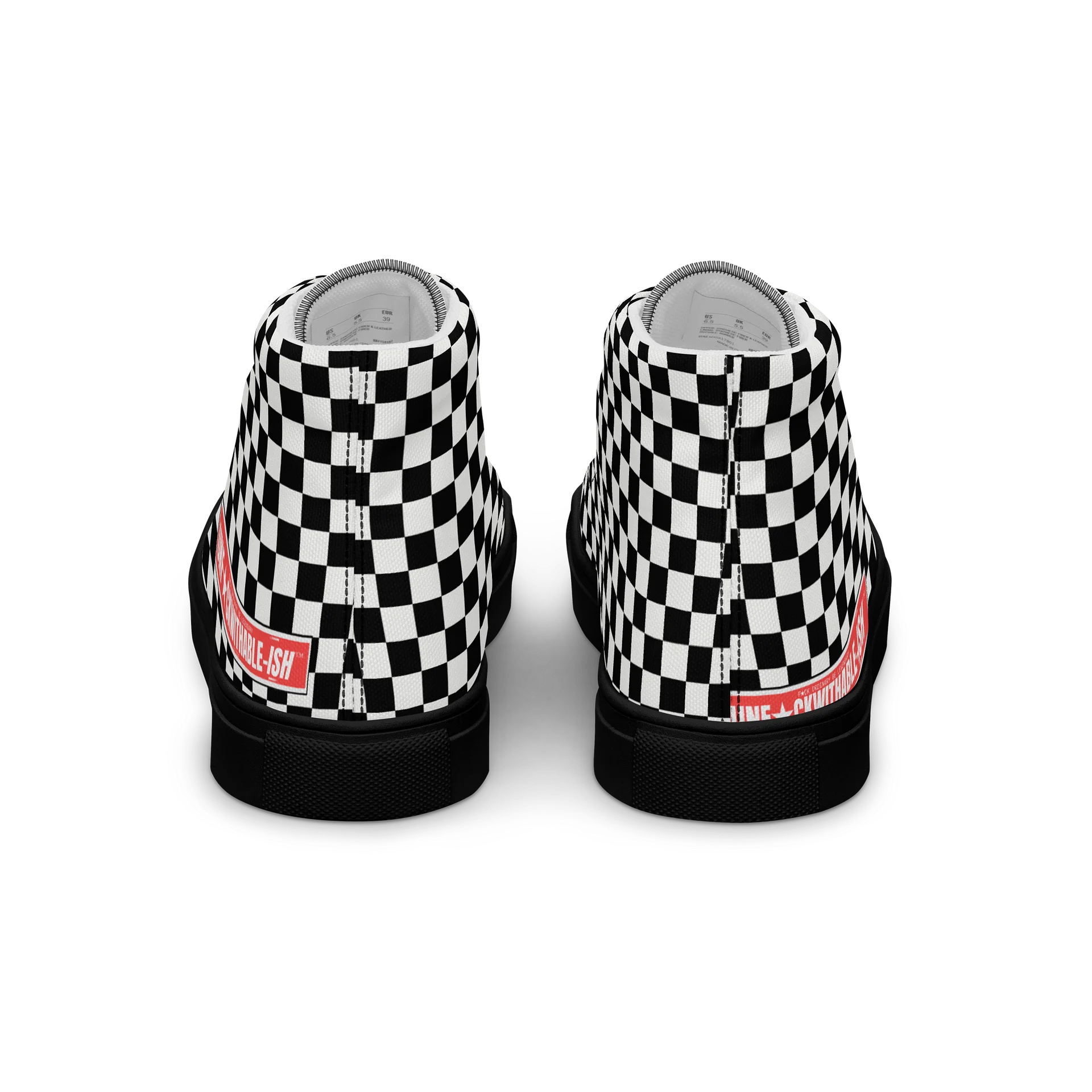 UNF★CKWITHABLE-ISH™ Women's Hand-made Streetwear Shoes Checkered product image (4)