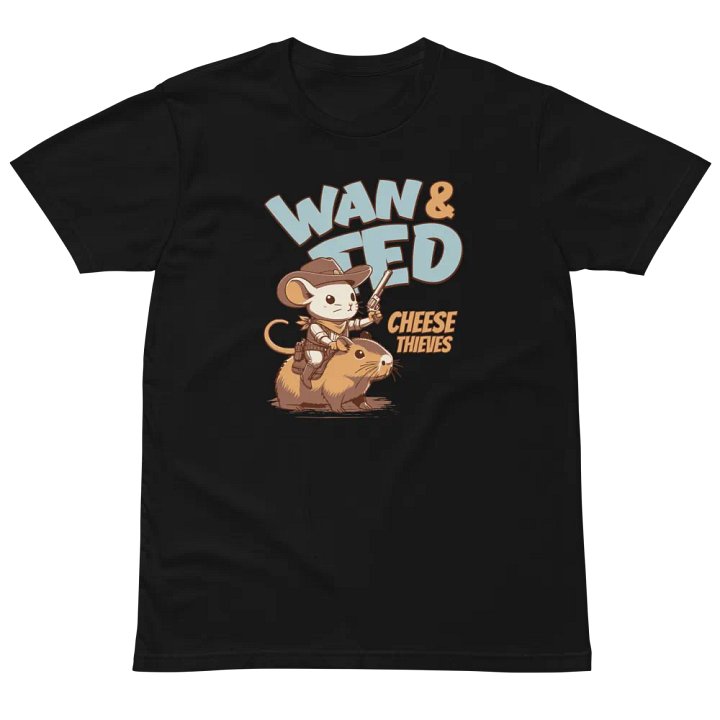 WAN & TED Cowboy Mouse Unisex T-Shirt product image (4)