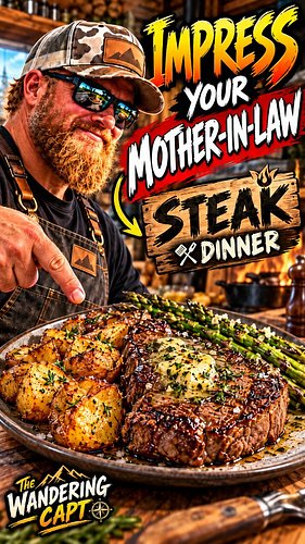 Captain teaches you how to impress your Mother-In-Law with a steak Dinner! 😆🤣

They say the way to someone's heart is through...