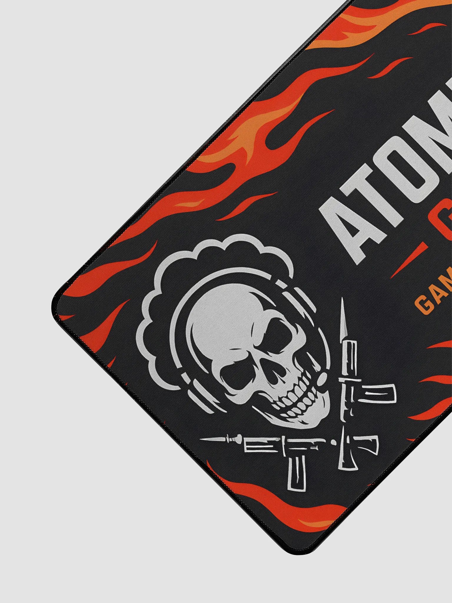 🖱️ Atomic Fire Gaming Desk Mat – “Game. Detonate. Dominate.” Edition product image (3)