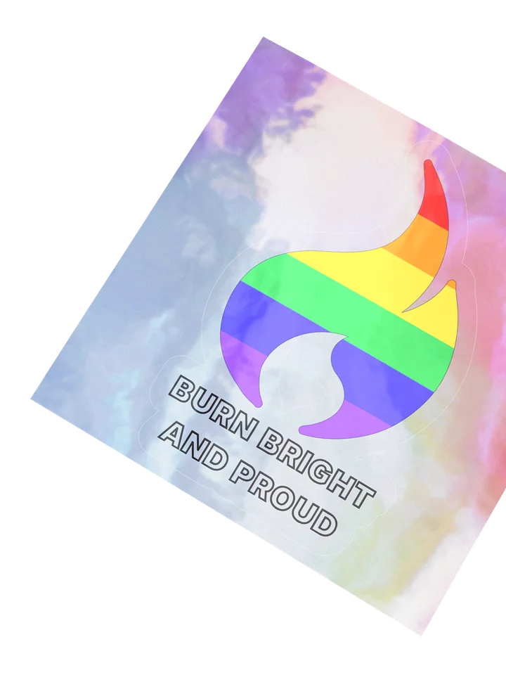 Pride Flame Holo Sticker product image (5)