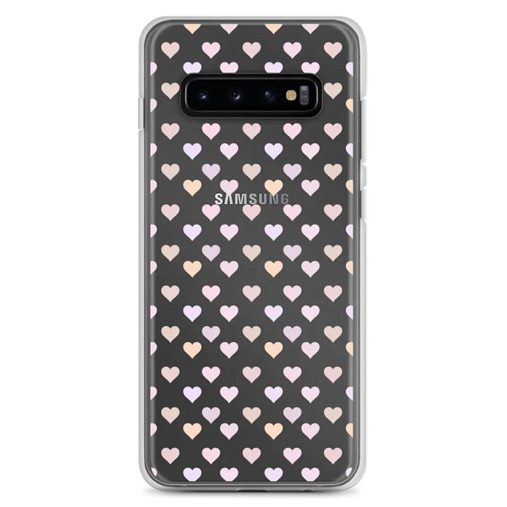 Pastel Hearts Cute Clear Case for ®Samsung phones product image (7)