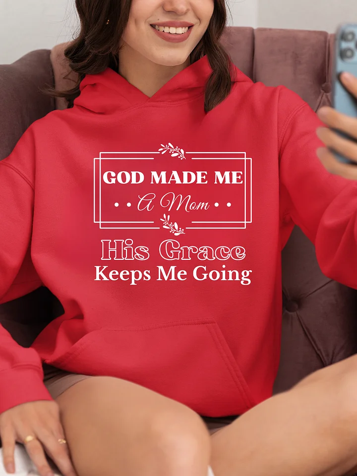 God Made Me A Mom, Gildan Hoodie. product image (11)
