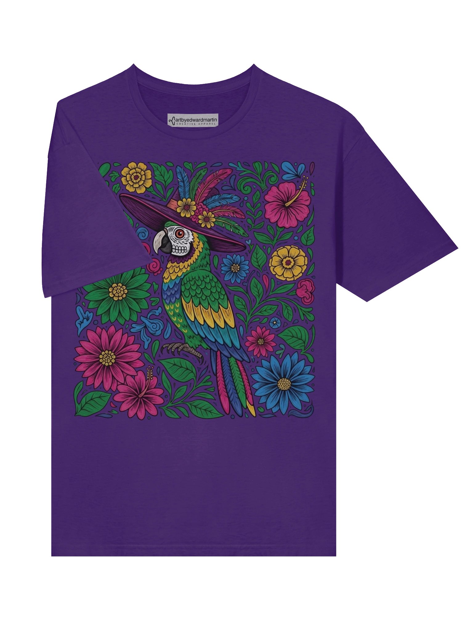 Dia de Muertos Parrot Design T-Shirt product image (20)