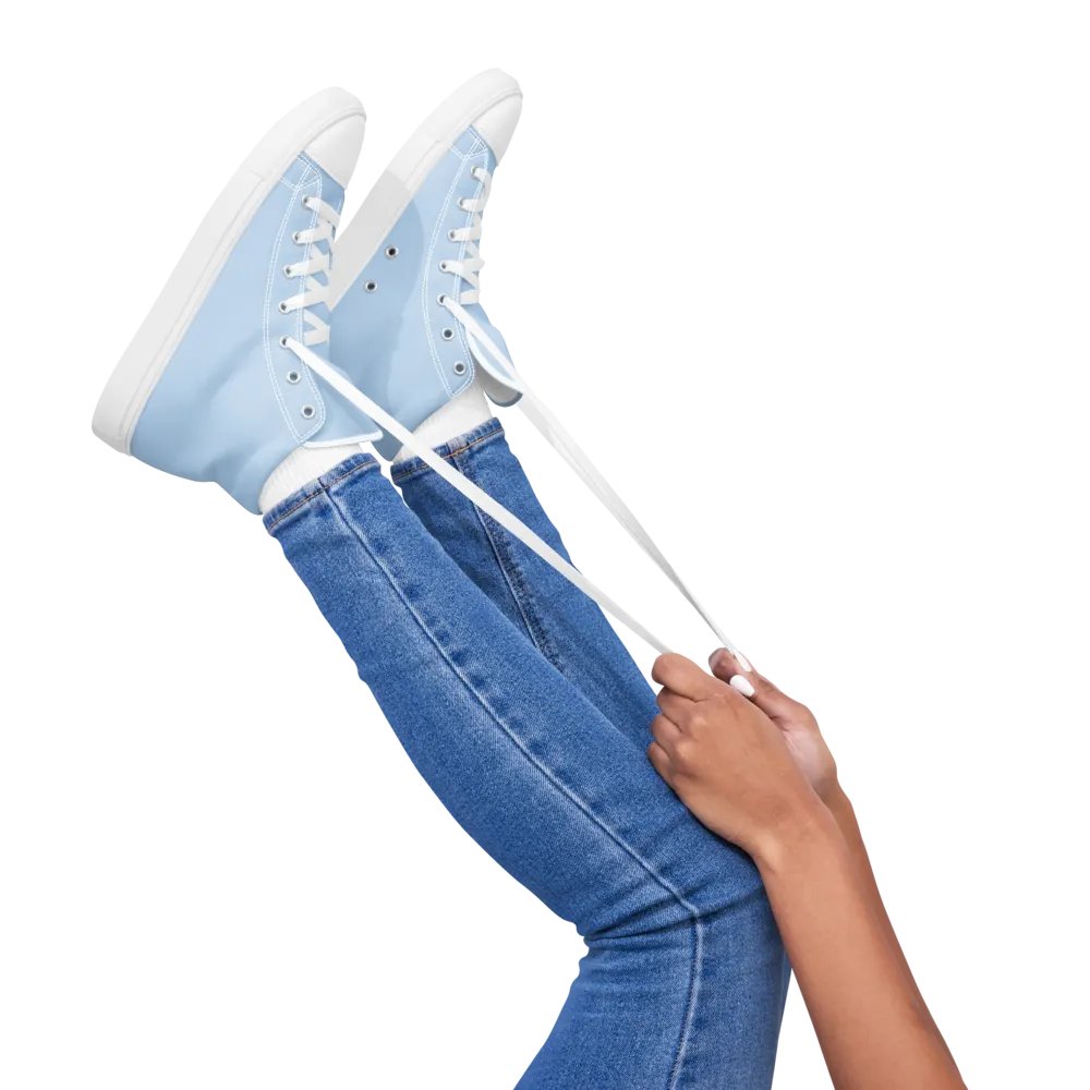 Retro Vibes High Top Canvas Shoes product image (1)