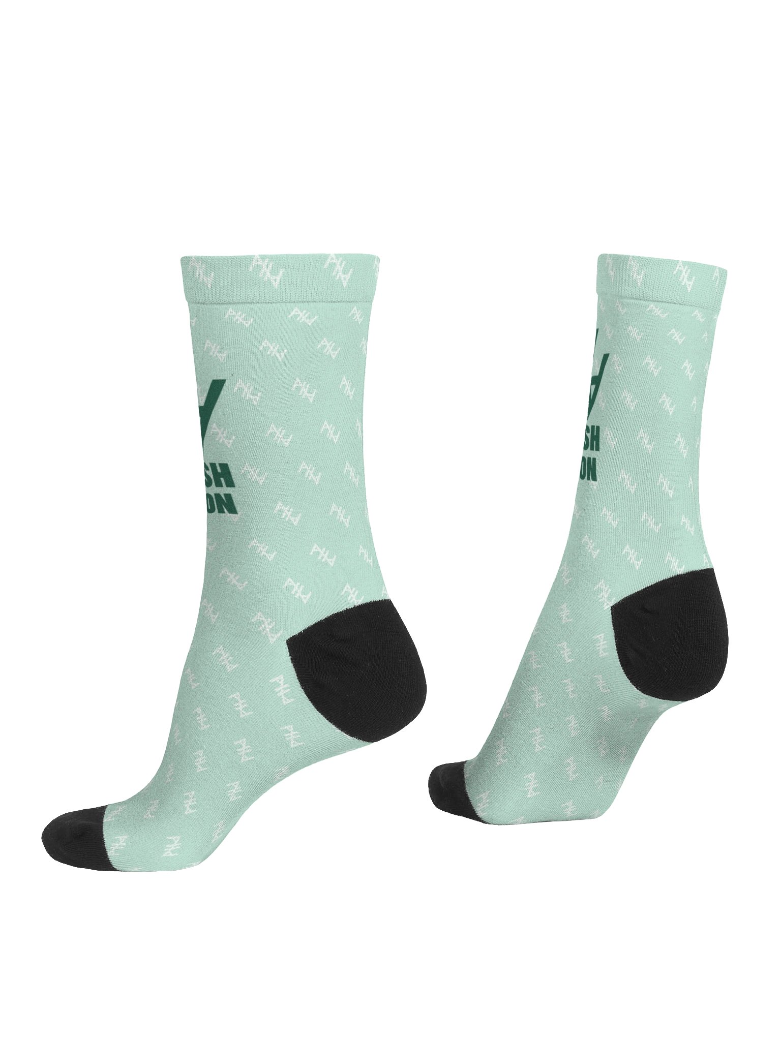 Abolish Abortion Crew Socks - Mint & White product image (4)