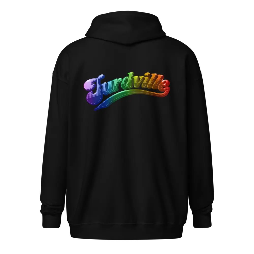 Jurdville Rainbow Zip-Up Hoodie product image (2)