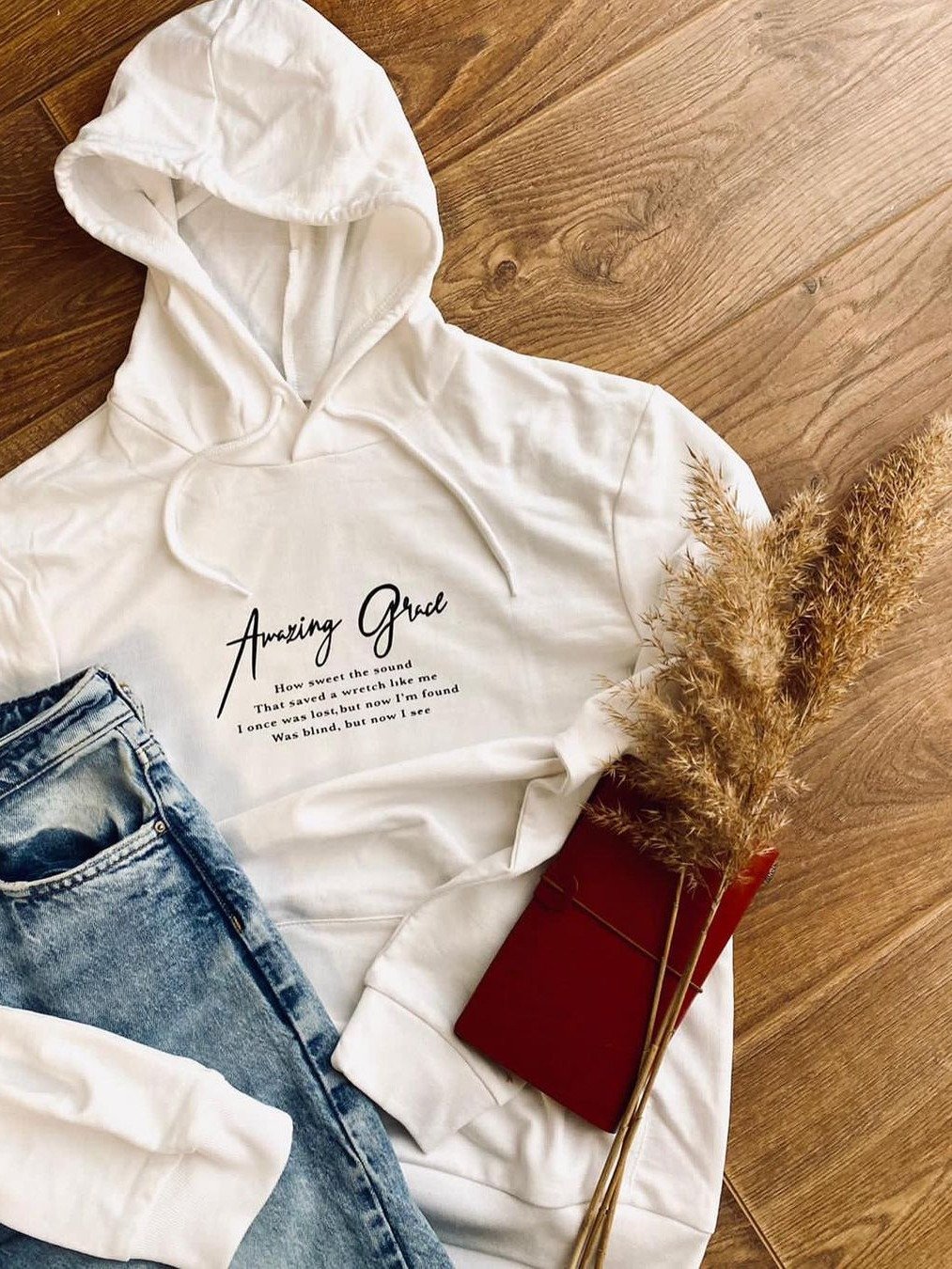 Amazing Grace Cursive Hoodie product image (2)