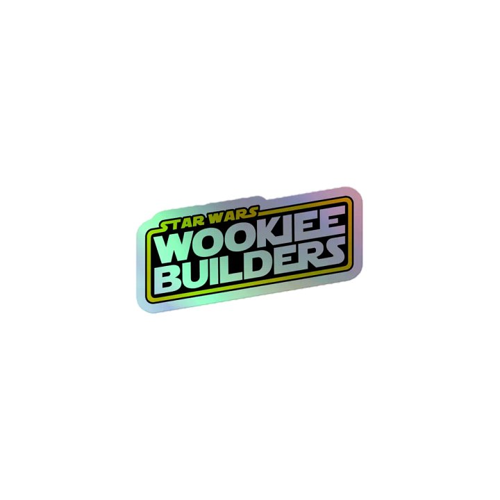 Wookiee Builders Logo Sticker (Holo) product image (1)