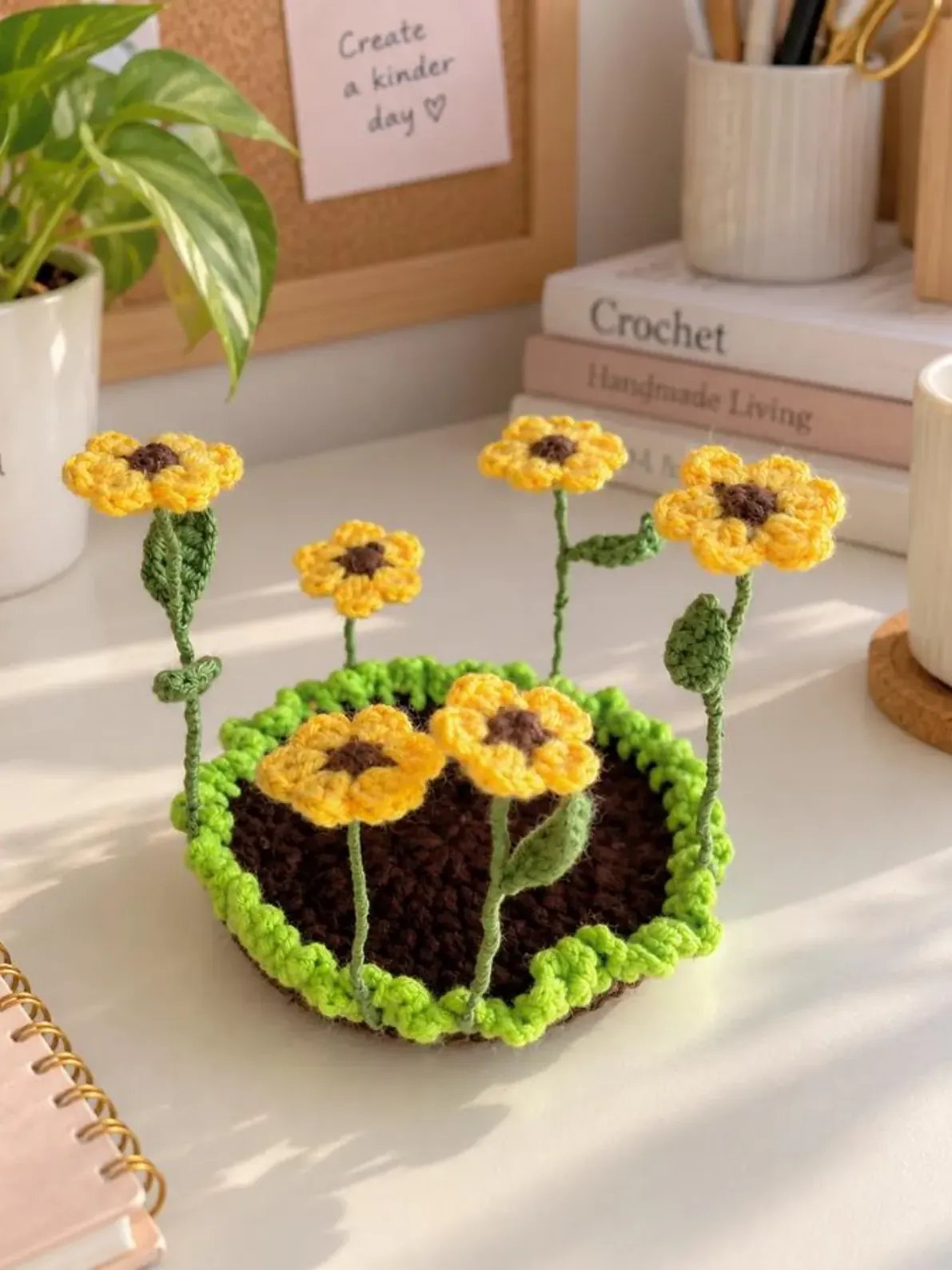 10+ Popping Flower Coasters Crochet Pattern PDF product image (6)