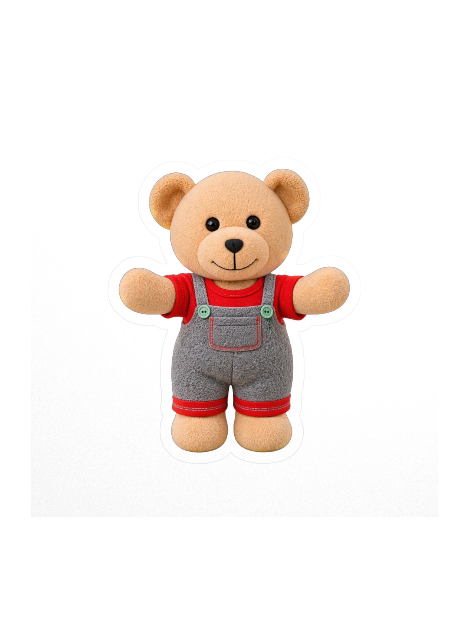 A Little Hug From Teddy | Kiss-Cut Vinyl Sticker product image (1)
