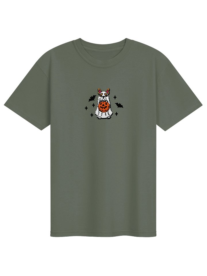 Halloween Boston Terrier(Brown & White) Embroidered T-Shirt product image (9)