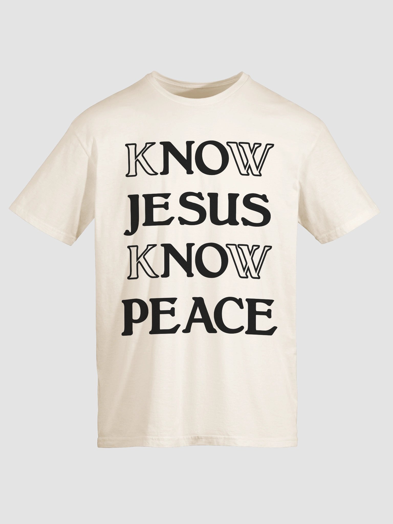 Know Jesus Know Peace black product image (5)