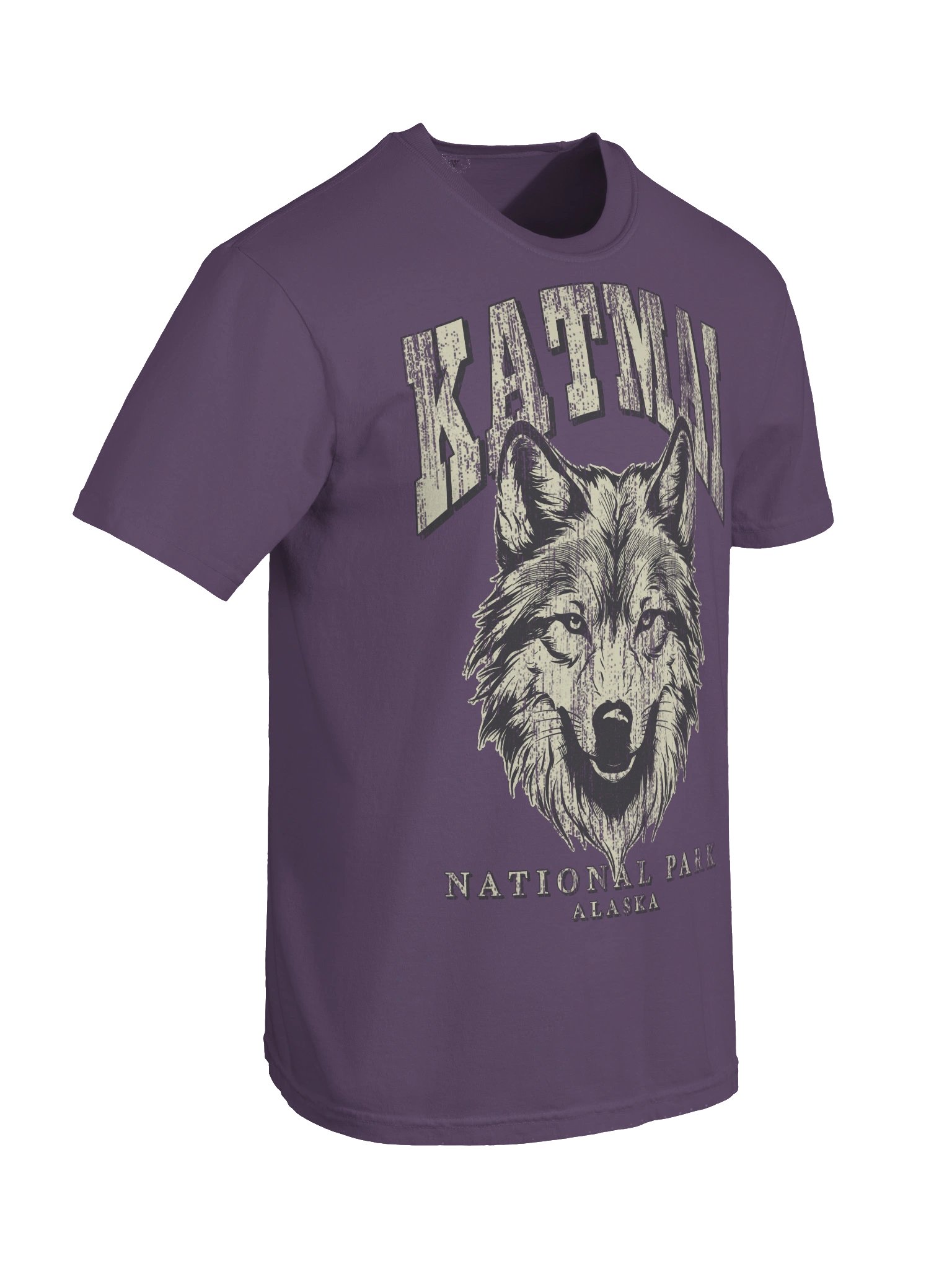Katmai National Park Shirt – Vintage Wolf Graphic Tee Alaska Wilderness product image (9)