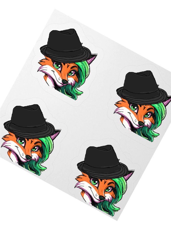 Foxy Fedora Kiss Cut Stickers product image (6)