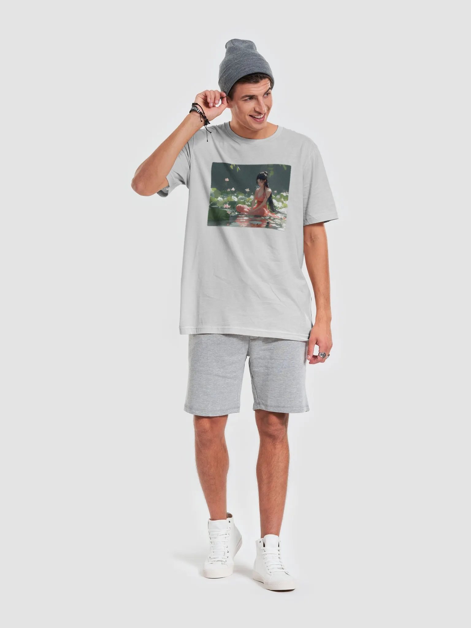 Princess sitting among water lillies product image (19)