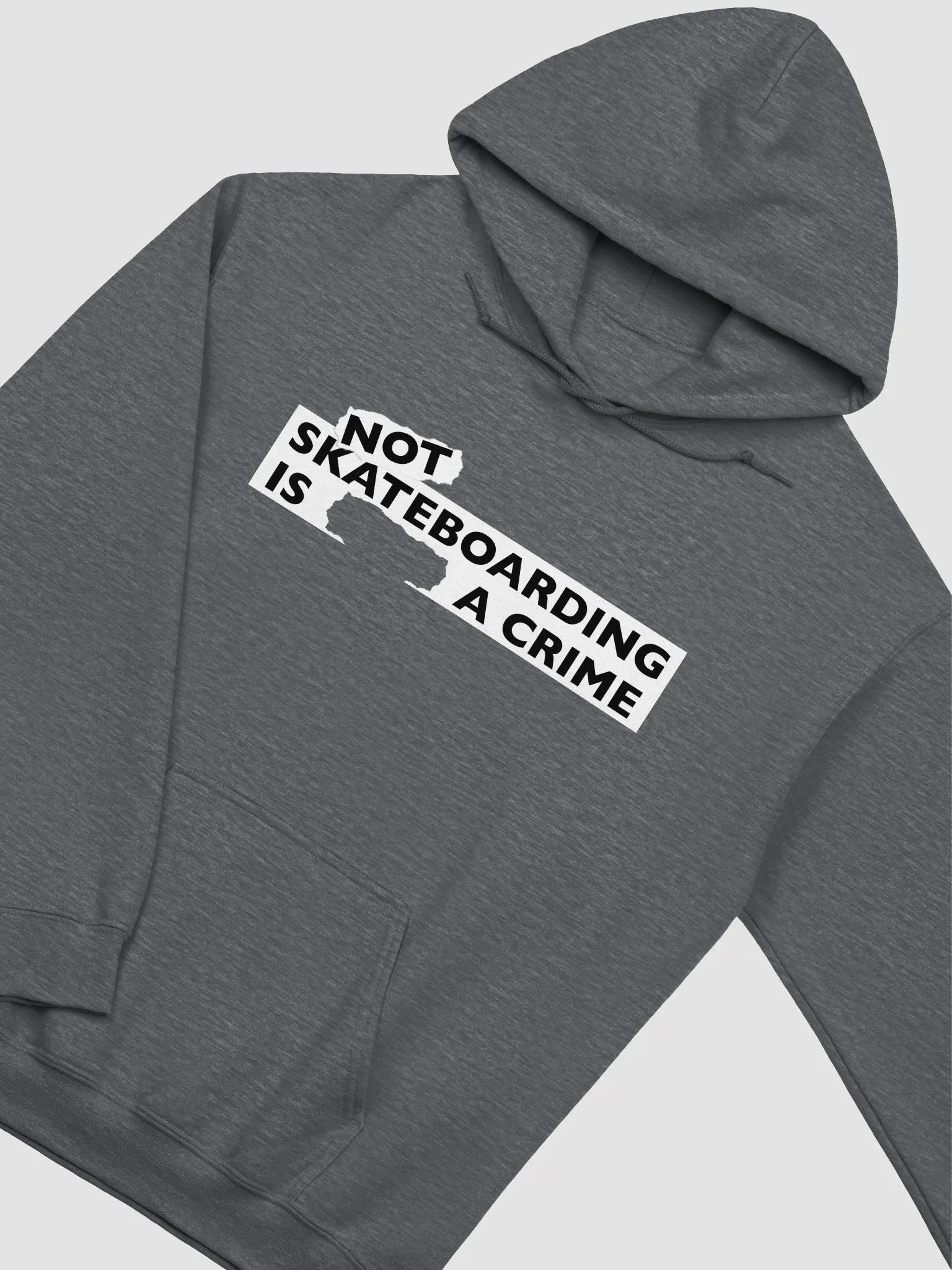 NOT SKATEBOARDING IS A CRIME - Standard Hoodie Various Colours product image (2)
