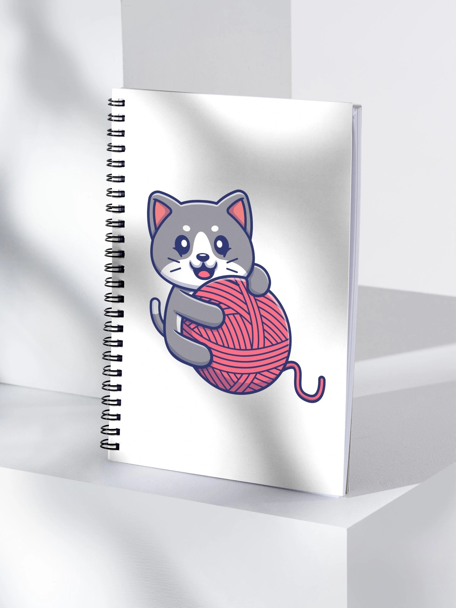 Happy Cat Yarn Spiral Notebook product image (4)
