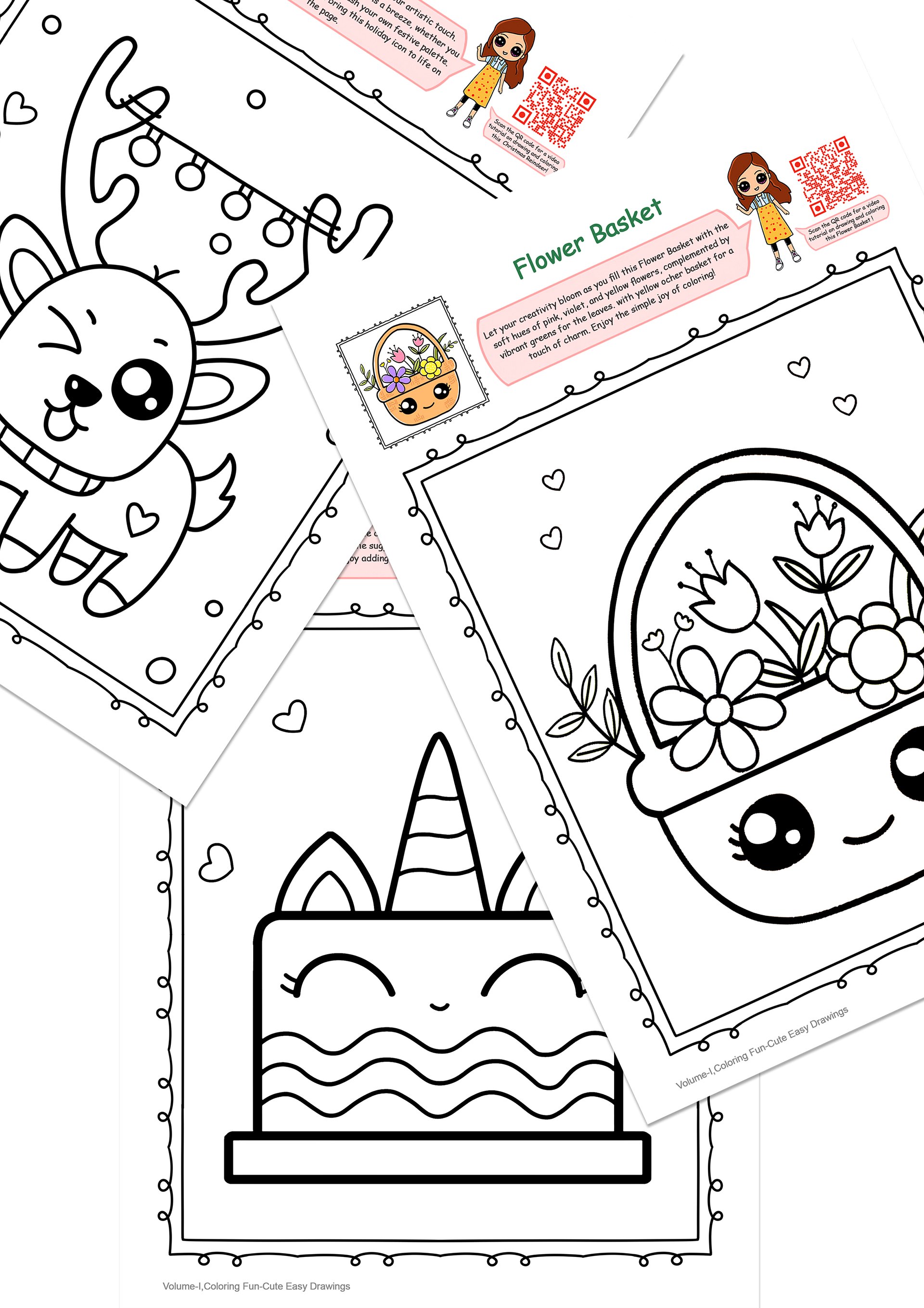 Cute Easy Drawings Coloring Book, Vol. 1 – Paperback product image (2)