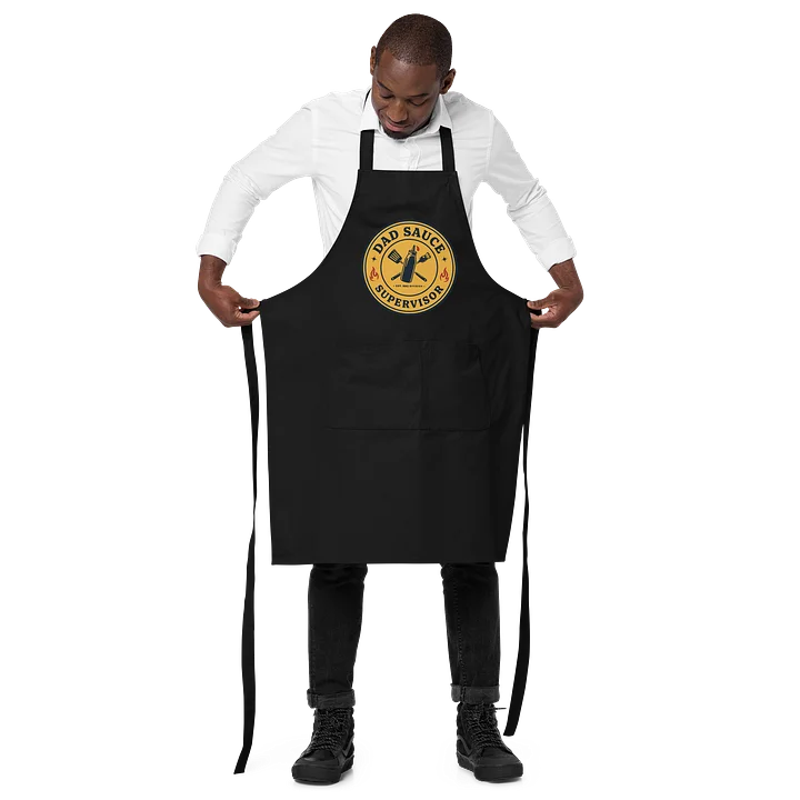 Dad Sauce Supervisor – Premium Embroidered BBQ Division Apron for Men Who Master the Grill product image (2)