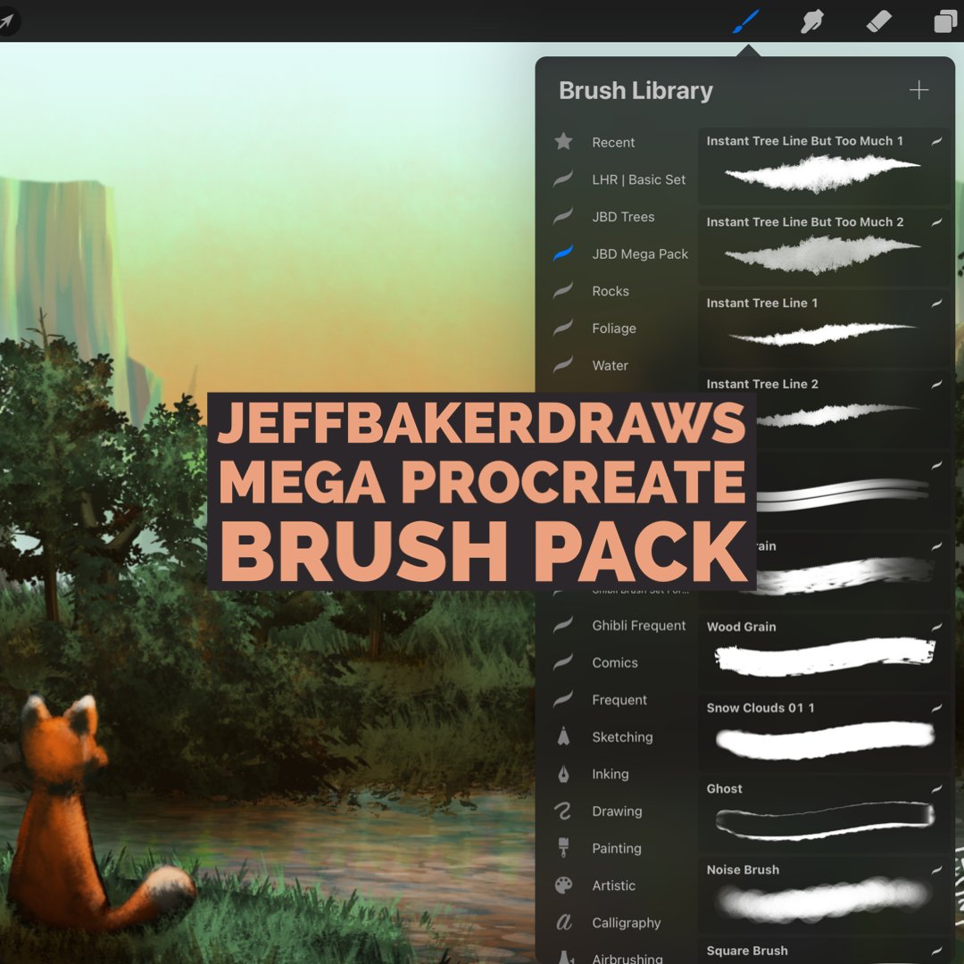 Mega Procreate Brush Pack product image (1)
