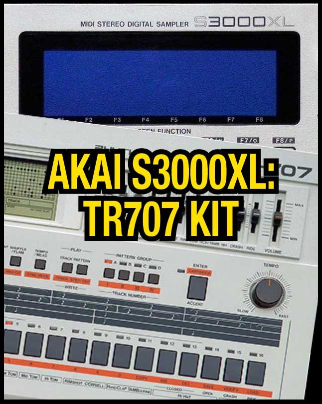 Akai S3000XL: TR707 Kit product image (1)